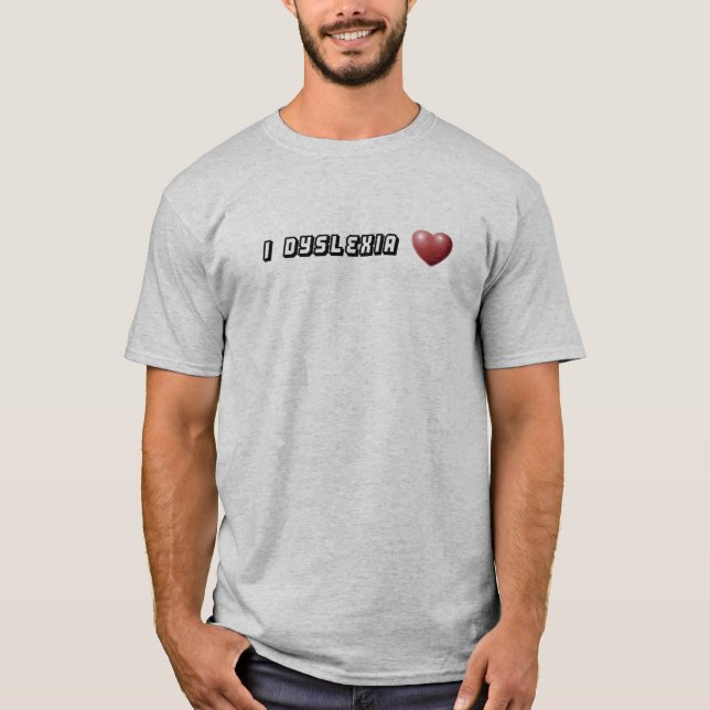 Dyslexie T-Shirt (Vorderseite)