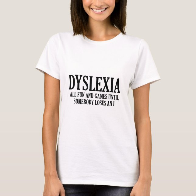 Dyslexie T-Shirt (Vorderseite)