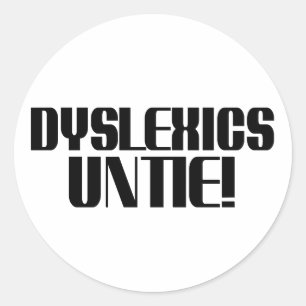 Dyslexie Untie Aufkleber