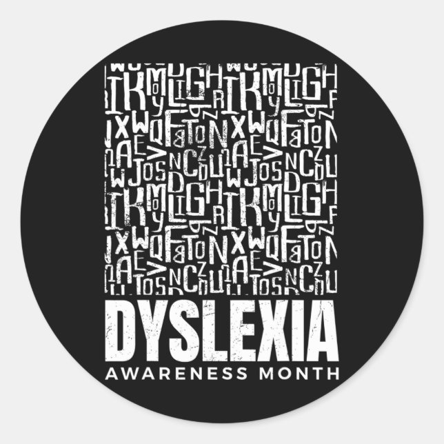 Dyslexie Warrier Dyslexie Runder Aufkleber (Vorderseite)