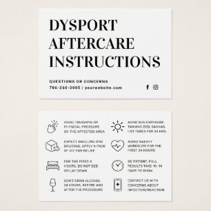 Dysport-Injektion nach der Pflegeinstruktion