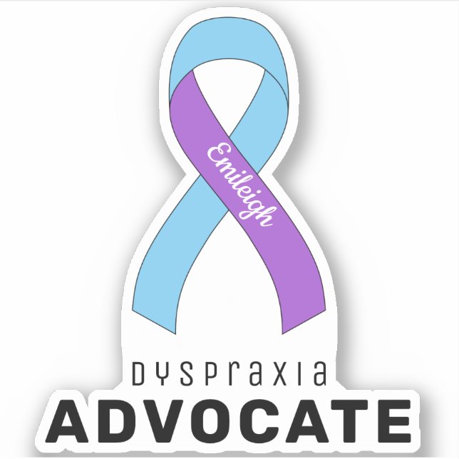 Dyspraxie Advocate Vinyl-Aufkleber Aufkleber (Vorderseite)