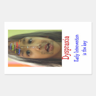 Dyspraxie Rechteckiger Aufkleber