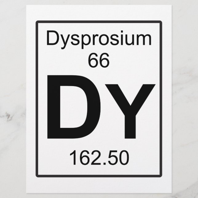 Dysprosium (Vorderseite)