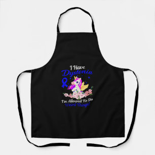 Dystonia Awareness Funny Unicorn Familienaufenthal Schürze