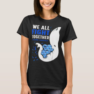 Dystonie Bewusstsein, wir alle kämpfen zusammen El T-Shirt