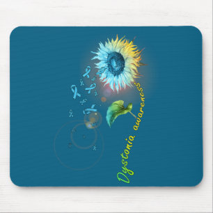 Dystonie-Bewusstseins-Sonnenblumen-Illustration Mousepad