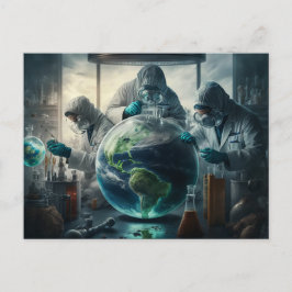 Dystopian World Experiment - Concept Art - Fantasy Postkarte