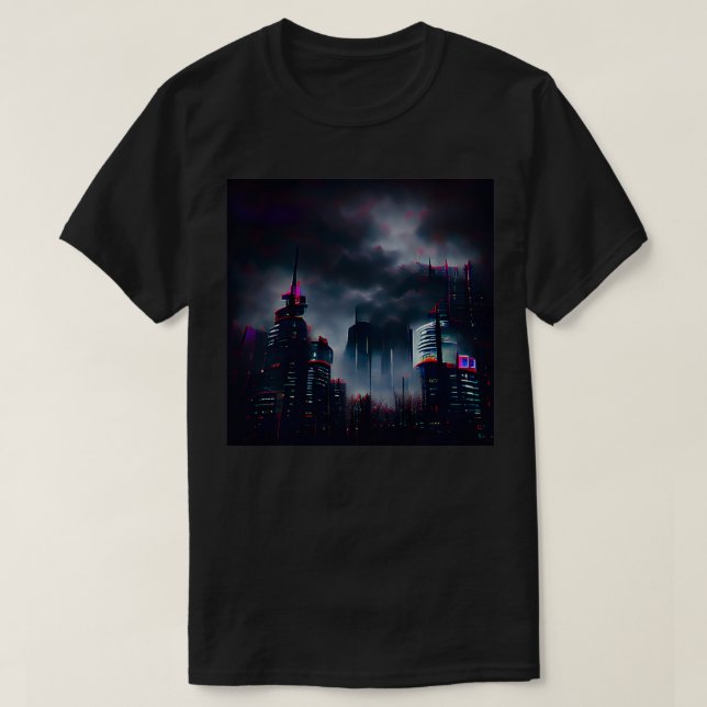 Dystopie der Realität Digitale Kunst durch künstli T-Shirt (Design vorne)