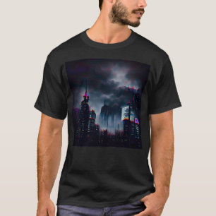 Dystopie der Realität Digitale Kunst durch künstli T-Shirt