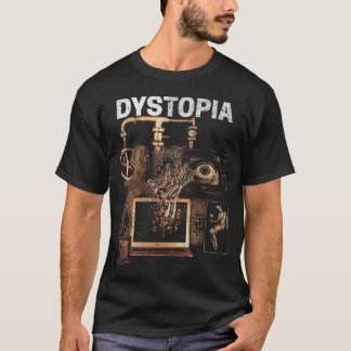 Dystopie - Design von Techno-Dystopian Streetwear T-Shirt