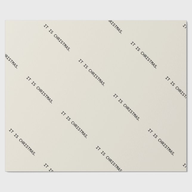 Dystopische Weihnachten Geschenkpapier (Flach)