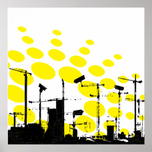 Dystopischer Sonnenaufgang Poster