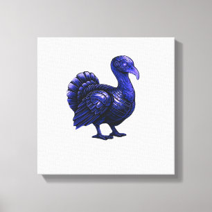 Dystopischer Truthahn Thanksgiving Design Klassisc Leinwanddruck