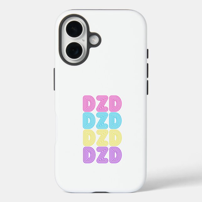 DZD iPhone 16 Case - Classic Retro der 80er Jahre (Rückseite)