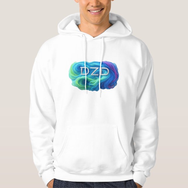 DZD Logo Swirbelfarben Hoodie (Vorderseite)
