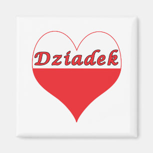 Dziadek polnisches Herz Magnet