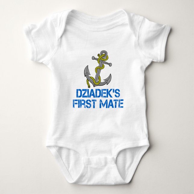 Dziadeks erster Partner Baby Strampler (Vorderseite)