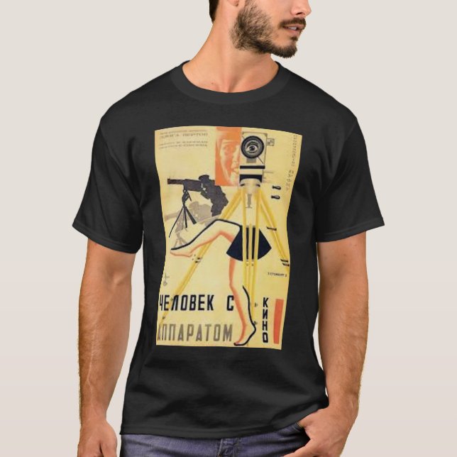 DZIGA VERTOVS MAN MIT EINER FILMKAMERA 19291 T-Shirt (Vorderseite)