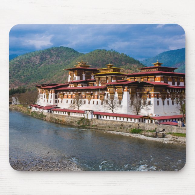 Dzong-Gebäude am Fluss Mousepad (Vorne)