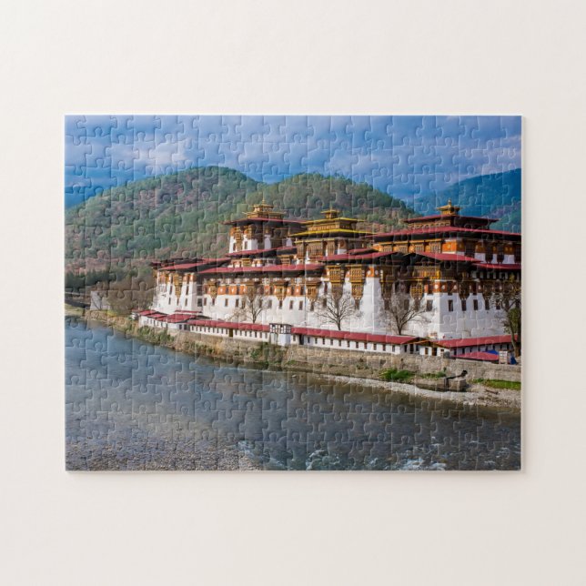 Dzong-Gebäude Puzzle (Horizontal)
