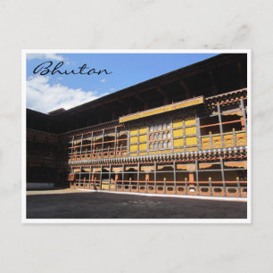 Dzong Paro Innenhof Postkarte