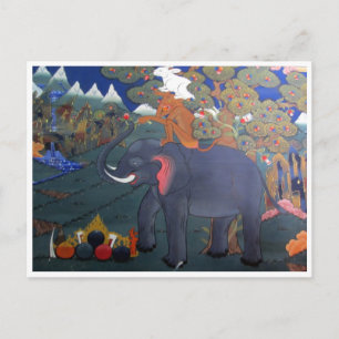 Dzong-Tierart Postkarte