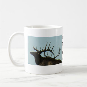 E11 Bull-Elch-Silhouette-Kopfschuss Kaffeetasse