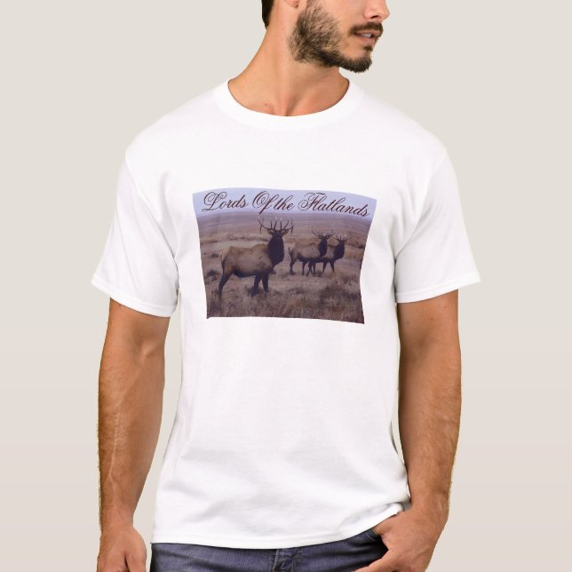 E19 Bull Elk Double Drop Tines T-Shirt (Vorderseite)