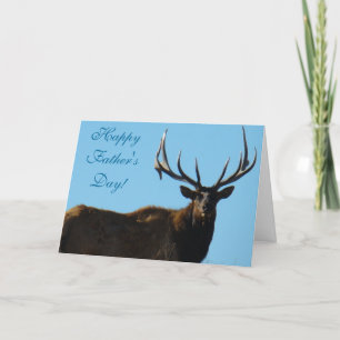 E27 Bull Elk Sky Lined Karte