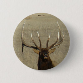 E29 Stier Elch-Kopf-Schuss Button