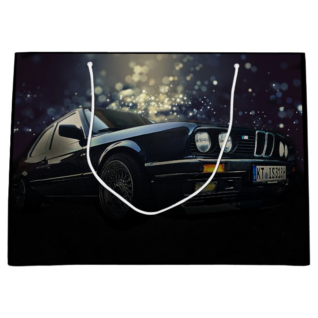 E30 Coupe mit Funken Große Geschenktüte (Vorderseite)