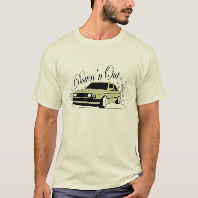 E30 unten 'n heraus T-Shirt (Vorderseite)