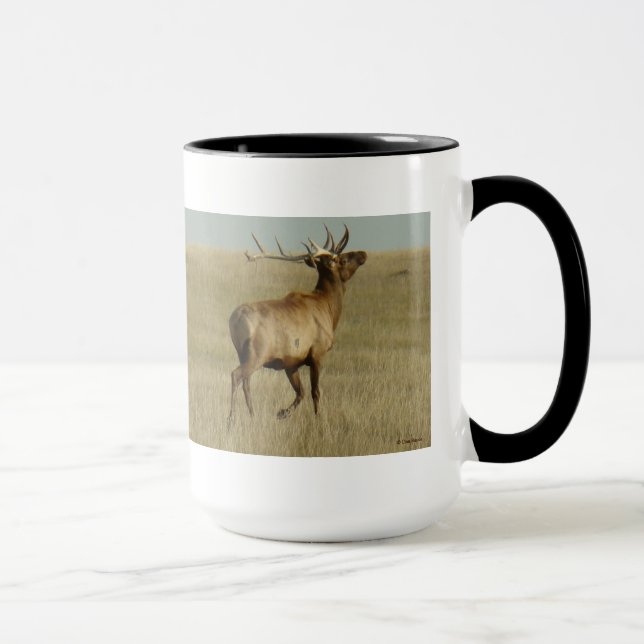 E35 Bullgras in Hörnern Tasse (Rechts)
