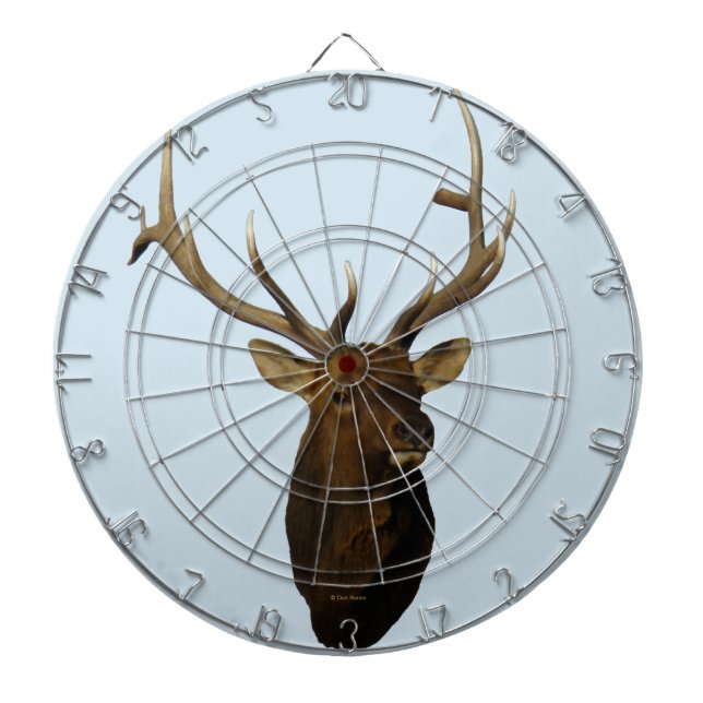 E51 Bull Elk Head Dartscheibe (vorne)