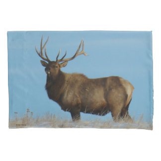 E62 Bull Elk Sky Lined Kissenbezug