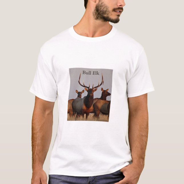 E66 Bull Elk and Cows T-Shirt (Vorderseite)