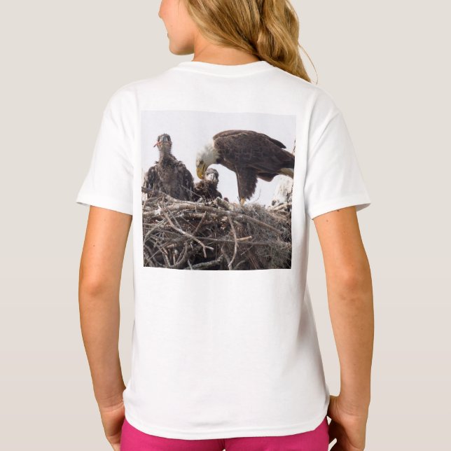 E7 u. E8 SWFLEagleCam Logo'ed das Shirt Frauen (Rückseite)