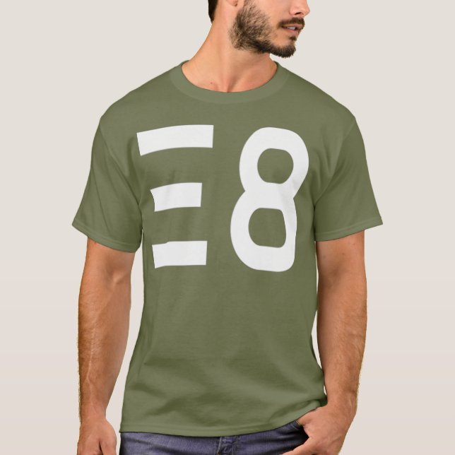 E8 Simulationstheorie Quantenphysik Dimensionen T-Shirt (Vorderseite)
