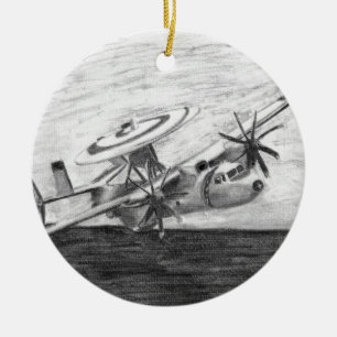 E-2C Hawkeye (Screwtop) Ceramic Ornament