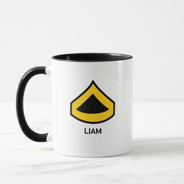 E-3 Private First Class US Army Rank Tasse (Links)