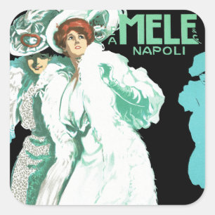 E.A. Melle und Co. ~ Napoli Quadratischer Aufkleber
