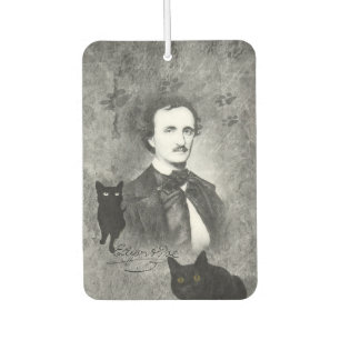 E.A. Poe und die schwarze Katze Autolufterfrischer