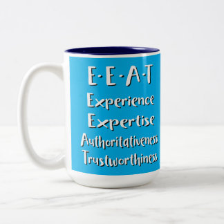 E-A-T-SEO-Akronym Zweifarbige Tasse
