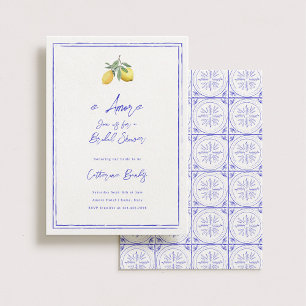 È Amore italienisches Brautparty Einladung