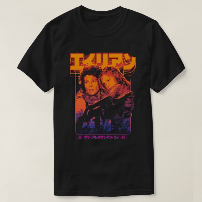 E:\AnhgocUpZZ\Aliens Ellen Ripley and Newt .png T-Shirt (Design vorne)