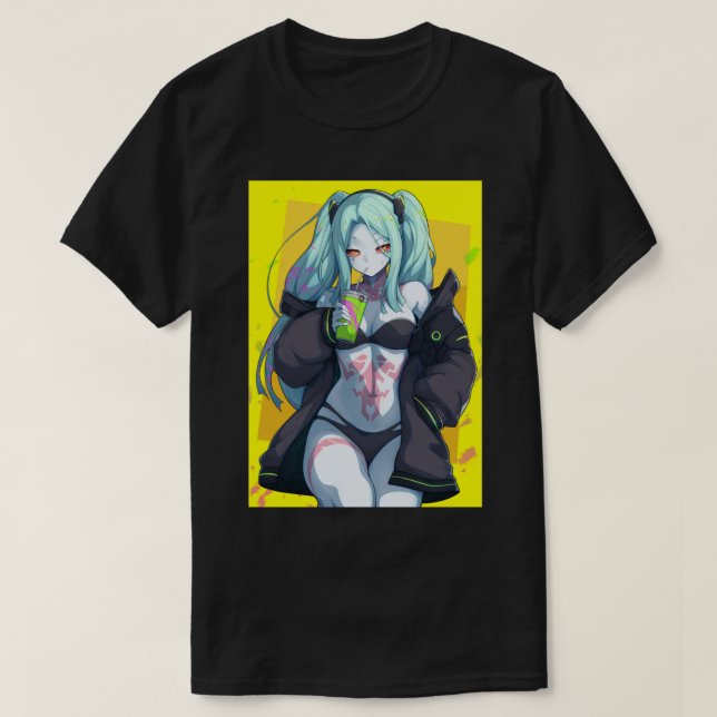 E:\AnhgocUpZZ\Rebecca Cyberpunk Edgerunners Yellow T-Shirt (Design vorne)