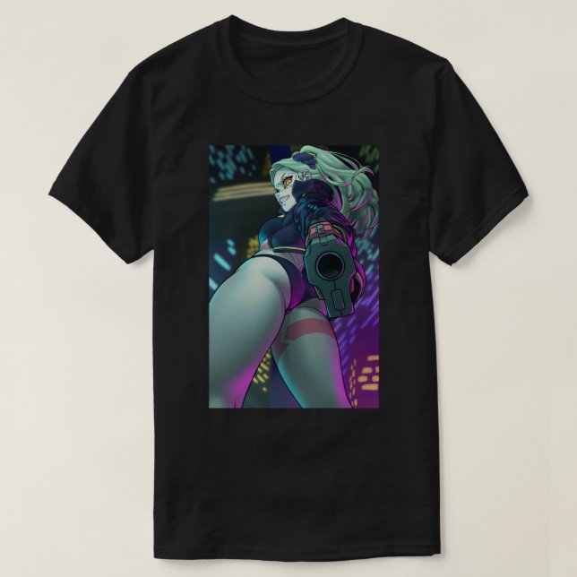 E:\AnhgocUpZZ\Rebecca Edgerunners Cyberpunk waifu T-Shirt (Design vorne)