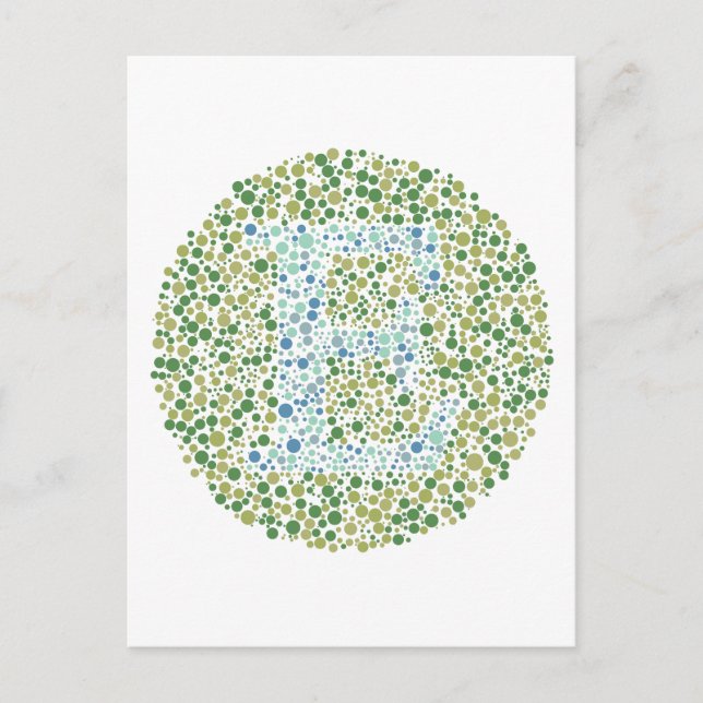 ‚E‘-Augenprüfbrief Postkarte (Vorderseite)