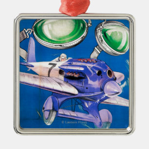 E.B. Meyrowitz Fliegen-Schutzbrillen-Anzeige Ornament Aus Metall